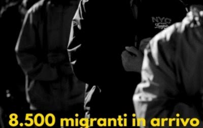 Ancora 8.500 migranti in arrivo, con Gentiloni Italia verso il collasso